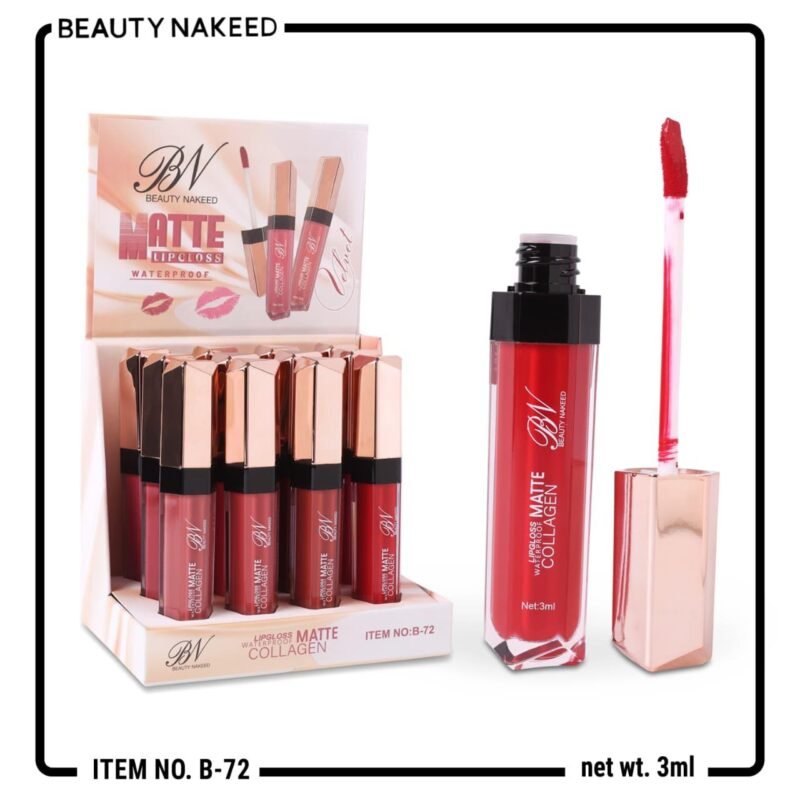 Beauty Nakeed Matte Lipgloss Waterproof